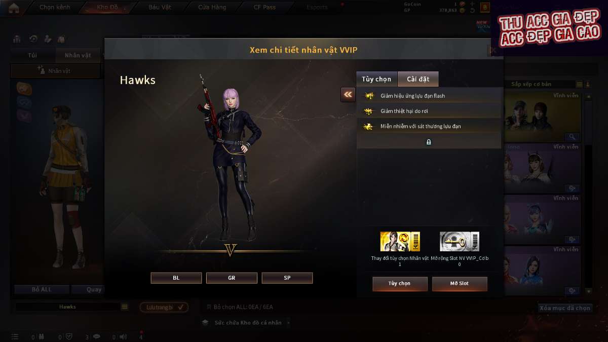 shop acc cf uy tin gia re